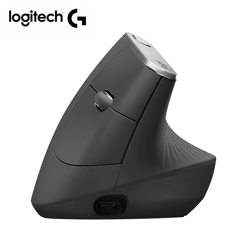 Беспроводная вертикальная bluetooth мышь logitech MX с USB nano 2,4 ГГц для ноутбука, ПК, геймера