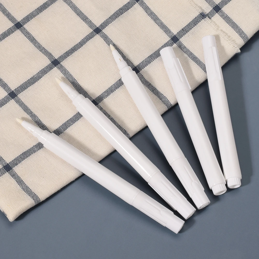 Rotuladores de tiza líquida blanca, rotuladores borrables para cocina, etiqueta de especias, pizarra adhesiva, marcador extraíble, papelería escolar, 5 uds.