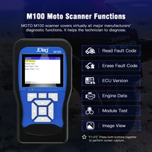 Originele Jdiag M100 Motorfiets Diagnostische Tool 2in1 Motobike Batterij Tester Voor Bmw/Honda/Yamaha/Suzuki Algemene Moto scanner