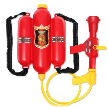 

Summer Fireman Toy Props Red Plastic Water Gun Children Kids Gift Squirter Outdoor Beach Durable Sprayer