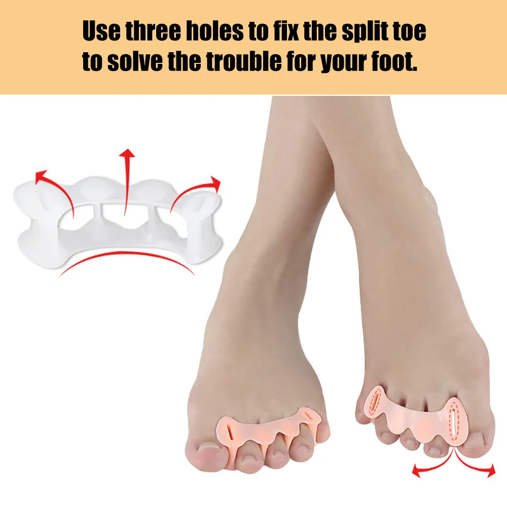 1 пара корректор для большого пальца стопы выпрямитель для пальцев ног естественное лечение боли при вальгусной деформации пальцев суставов разделители пальцев ног