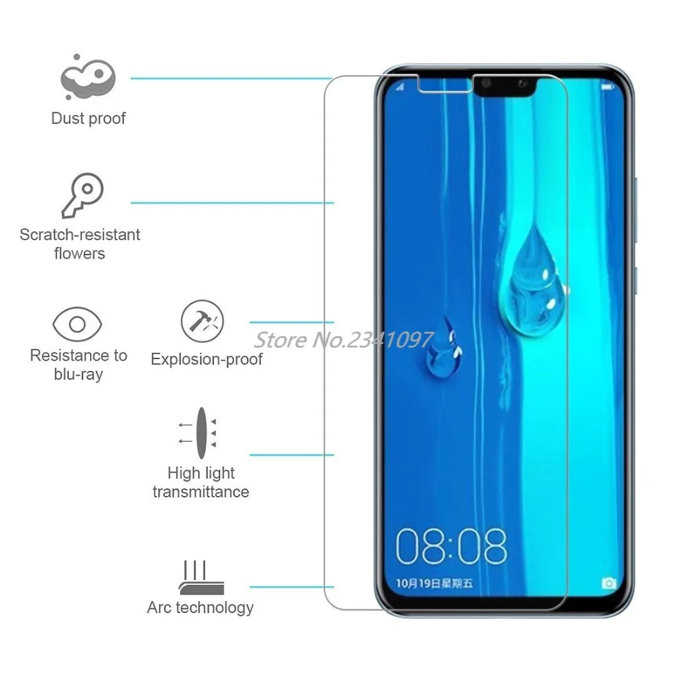 Защитное стекло 9H для HuaWei Honor 8 9 10 View PLAY 9i 8X MAX закаленное V8 V9 V10 Note8 Note10 | Мобильные