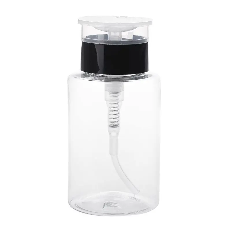 

Mini Lotion Dispenser Nail Polish Makeup Cleanser Remover Press Pump Health Hygiene Transparent Bottle Portable Travel Accessory