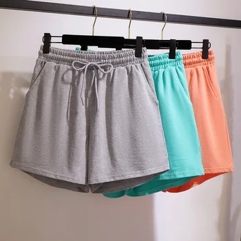 

300 Pounds of Large Size Dress Fat mm Summer Slimming Sports Shorts Female Household Shopping Wide-Leg Slimming Casual Pants