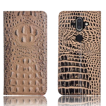 

Business Natural leather flip case card slot holder for Nokia 8 Sirocco/Nokia 8/Nokia 8.1 phone case coque standing flip capa