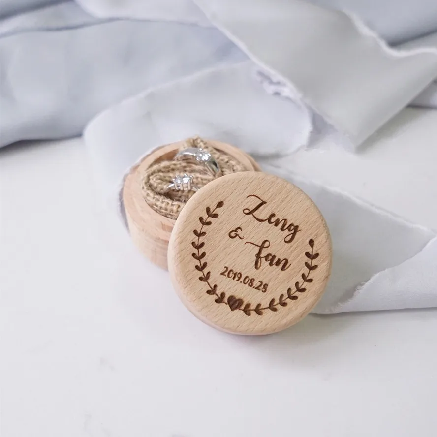 

Wooden mr & mrs Wedding Ring Bearer Box Personalized Wood Ring Box custom names and date box for wedding mariage decor