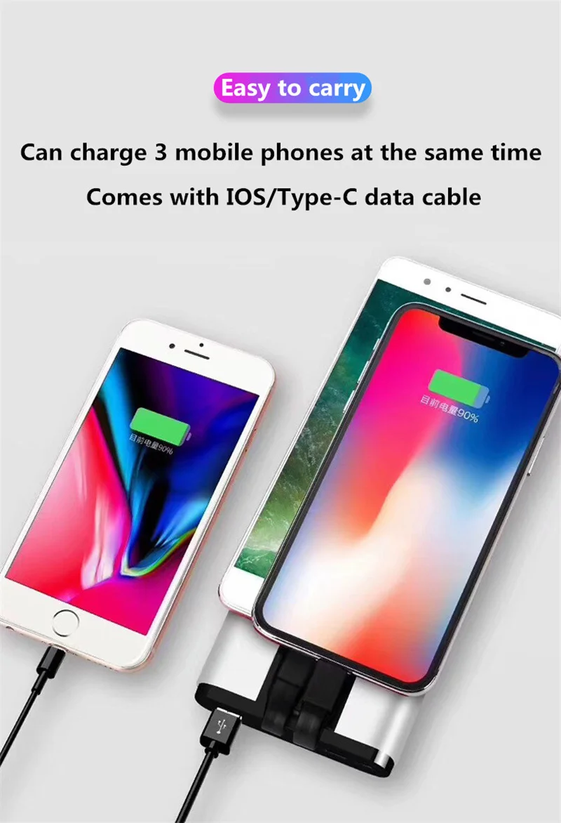 Зарядное устройство для зарядки iPhone samsung 16000 мАч расширенное зарядное устройство для аккумулятора для huawei/Xiaomi Внешняя батарея