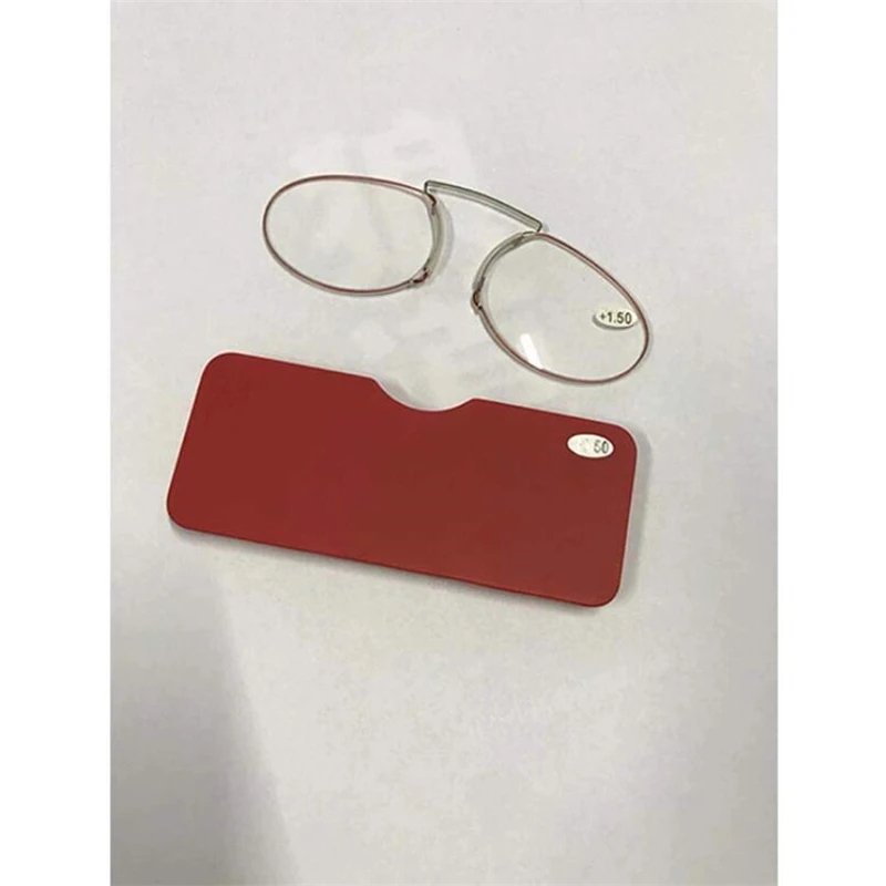 Red GSBJXZ TR90 Кошелек Очки для чтения липкие деревянные зерна зажим для носа очки для чтения с коробкой TR Тип карты+ 1,0+ 1,5+ 2,0+ 2,5+ 3,0 - Цвет оправы: Red