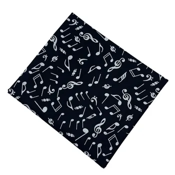 

Beautiful Music Fabric Black Cotton Fabric Musical Note Print Patchwork Sewing Material Diy Man Shirt Clothing Dress