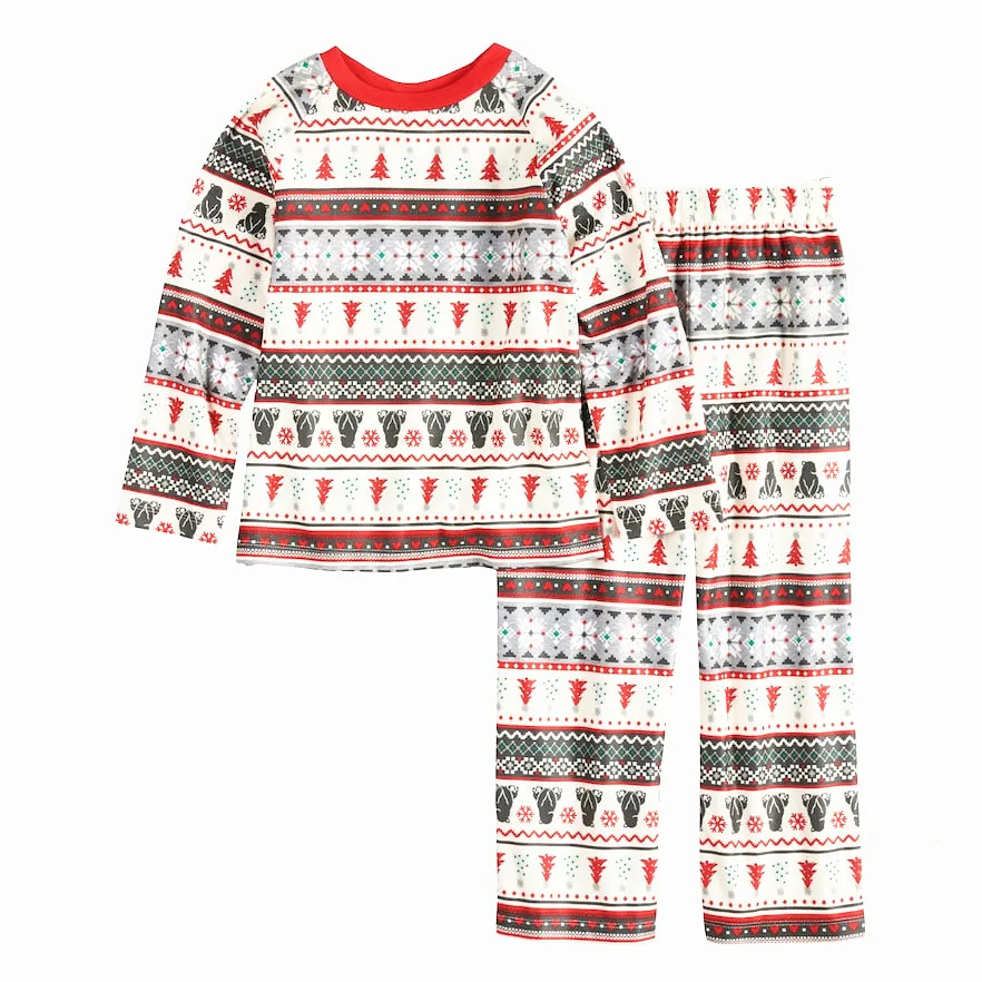 Одежда для мамы, дочки, папы и сына; семейный Рождественский пижамный комплект; Одинаковая одежда с длинными рукавами; одежда «Мама и я»; одежда с Санта-Клаусом и снеговиком