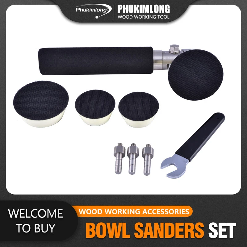 Woodturners Bowl And Spindle Sander Package For Wood Lathes New M16