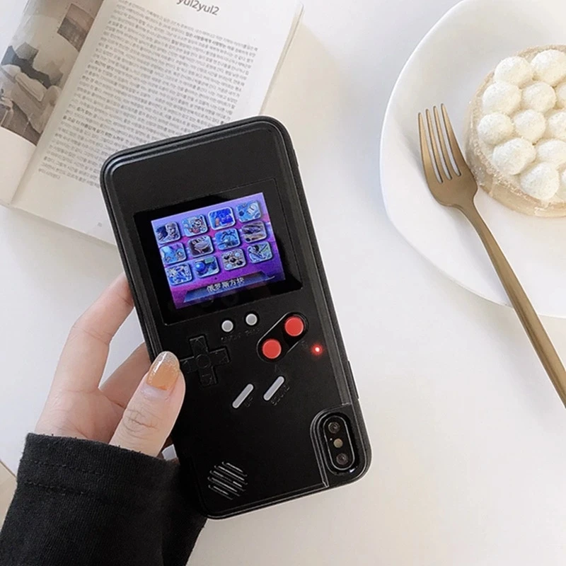 pattern 1 Полноцветный дисплей GameBoy чехол для телефона для iphone XS MAX 6 7 8 plus X XR чехол Ретро тетрис игра задняя крышка для iphone 11 Pro MAX - Цвет: pattern 1
