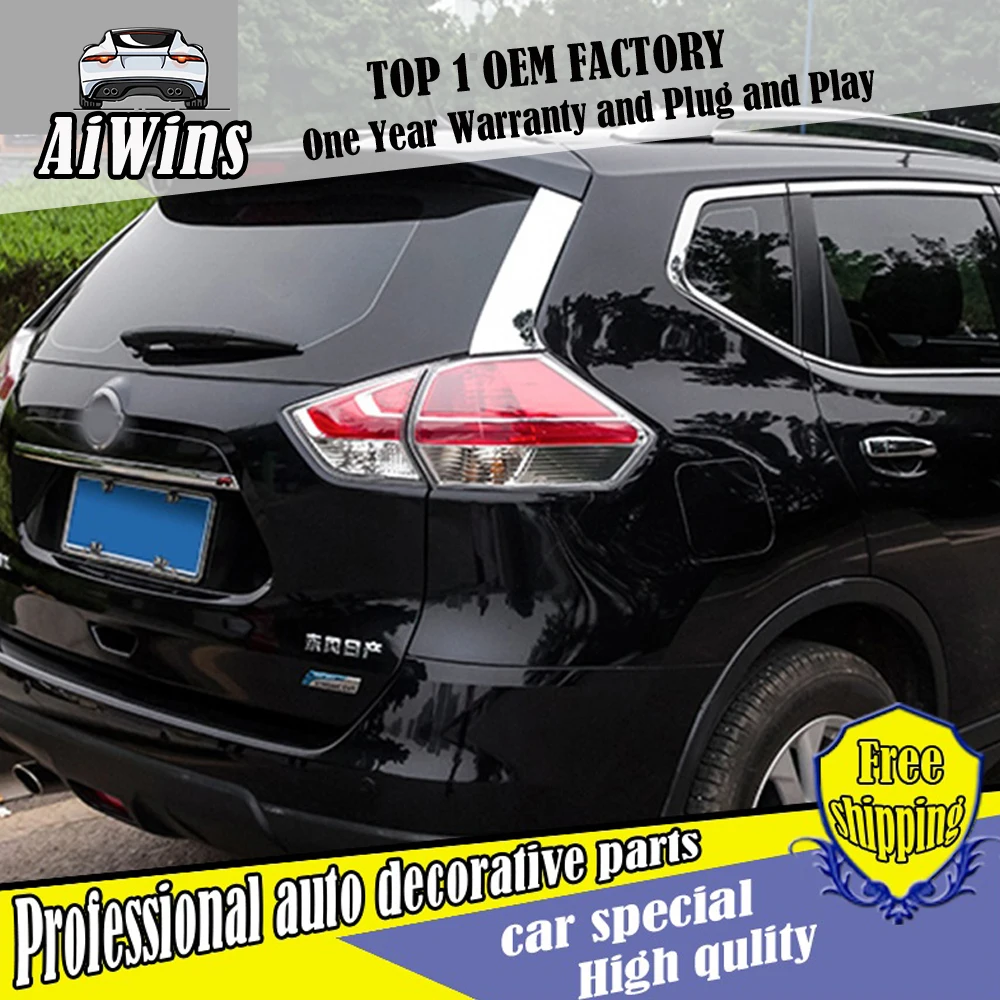 Автомобильный Стайлинг ABS хромированное покрытия, для заднего стекла боковое крыло наклейка для Nissan X-Trail- внешняя декоративная наклейка s Аксессуары