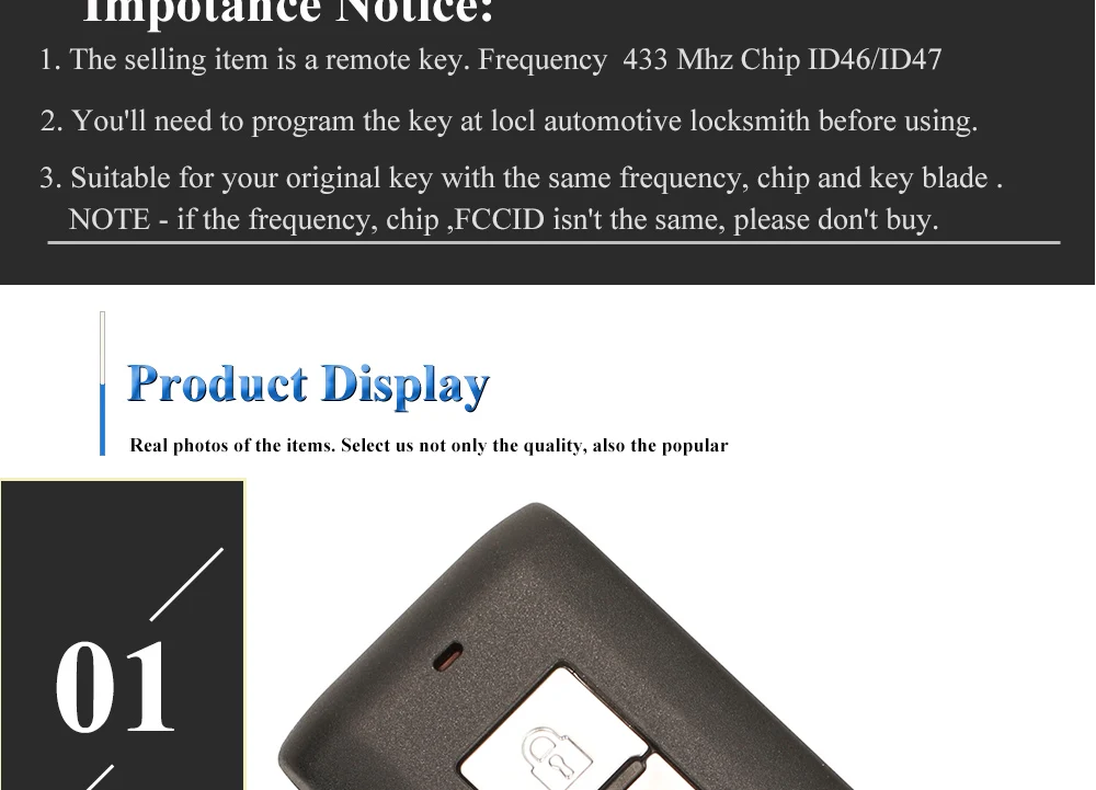 Keyforkess telecomando astuto Fob 2BTN 433Mhz ID46 ID47 per Mitsubishi Lancer Outlander ASX G8D-644M-KEY-E / Montero L200 GHR-M004 - Hb0b2f2bfe43b4d2bb839add36e60c4889