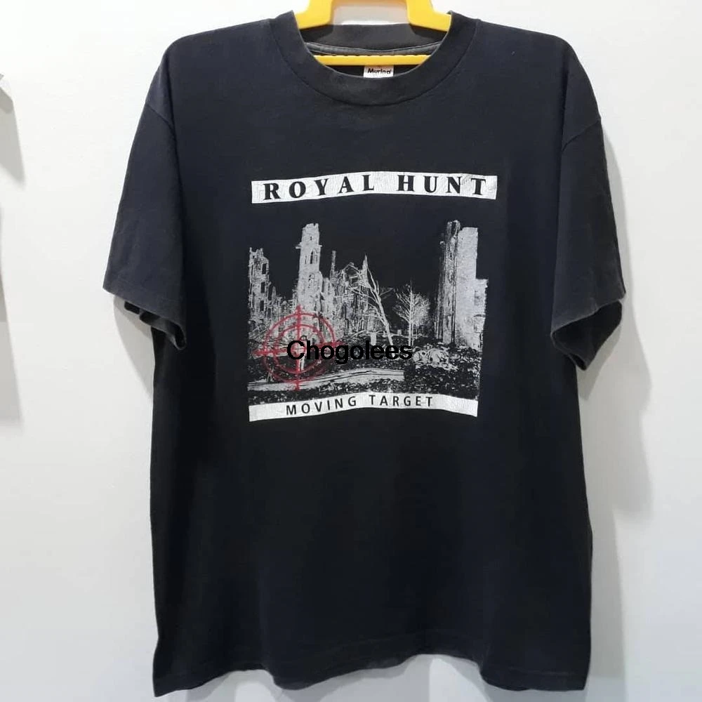 Футболка Vtg 1996 ROYAL HUNT движущаяся мишень металлические мощные топы с изображением