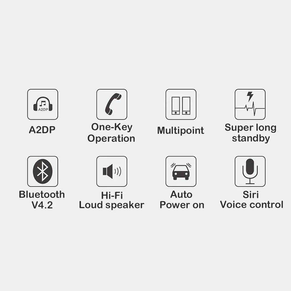 Умный беспроводной Bluetooth громкая связь динамик солнцезащитный козырек автомобильный комплект клип-диск и разговор