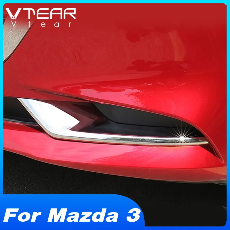 Vtear для Mazda мазда 3 2021-2019 Аксессуары Передние и задние противотуманные фары