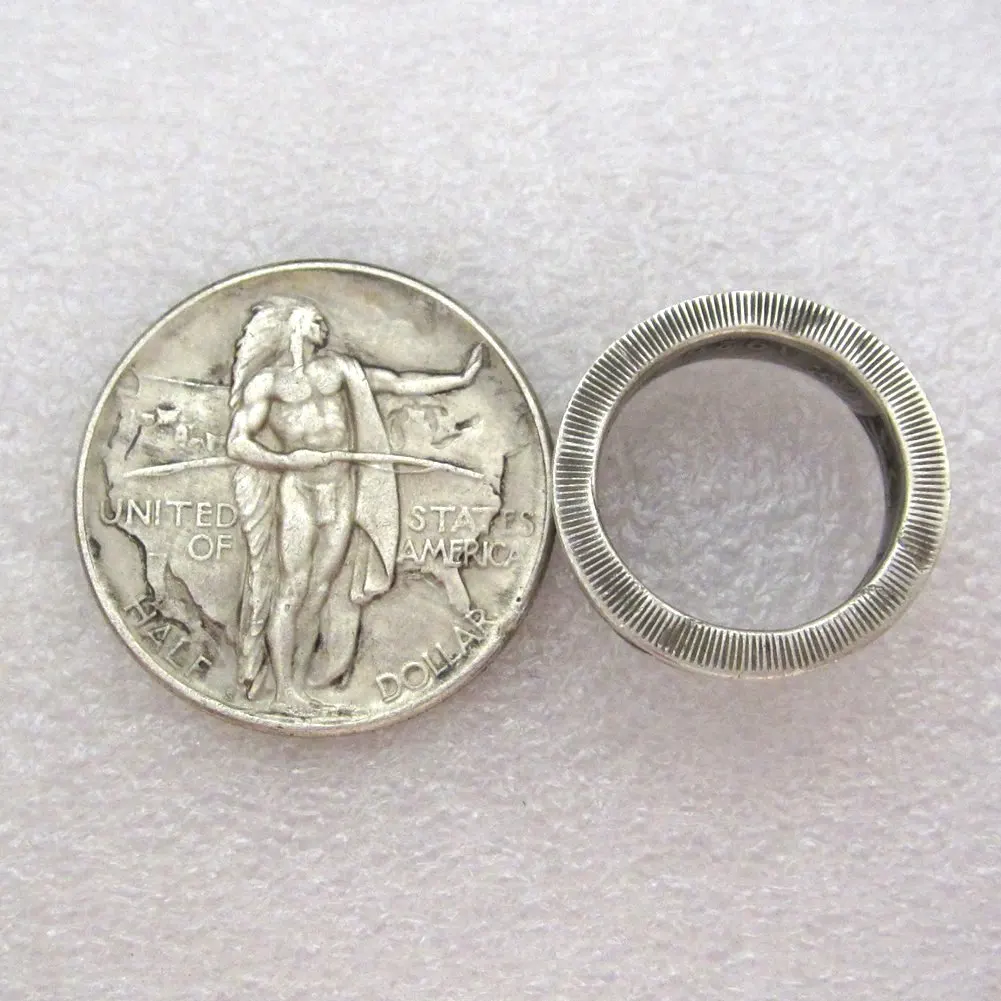 1926 полдоллара кольцо посеребренное кольцо ручная работа