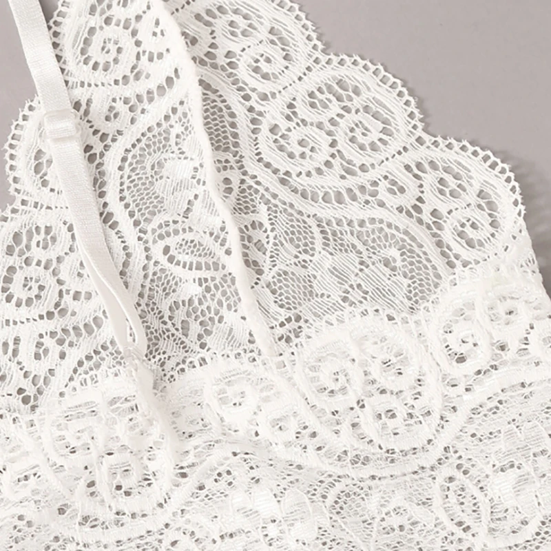 Цветочные Кружева Bralette с атласным нижнее белье-шорты набор женщин летние сексуальные наборы Дамский бюстгальтер и трусики нижнее белье пижамный комплект-розовый