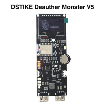 

DSTIKE Deauther Monster V5 Office Network LED Indicator With Antenna WIFI Development Board Integrated Charging OLED Display