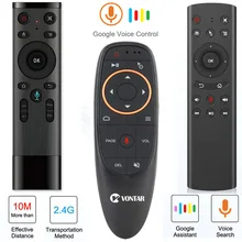 G10 Google Voice Дистанционное Управление 2,4G Беспроводной воздуха Мышь G20S микрофон 6-осевой гироскоп Q5 пульт дистанционного управления для Android ТВ коробка