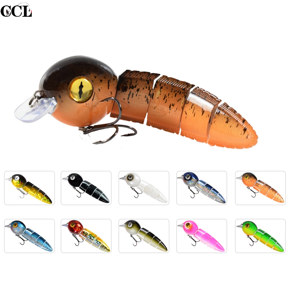 

CCLTBA 15.2cm 40g Pike Swimbait Hard Artificial Wobble Jointed Tadpole Bait Fishing Lures