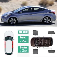 Боковые окна магнитный солнцезащитный козырек УФ Защита луч Блокировка сетчатый козырек подходит для hyundai Elantra 2012