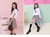 Japanese School Dresses Large-Size S-5XL Women Cosplay Anime Plaid Pleated Skirt For Girls High School Uniforms Students Skirt ► Photo 3/6