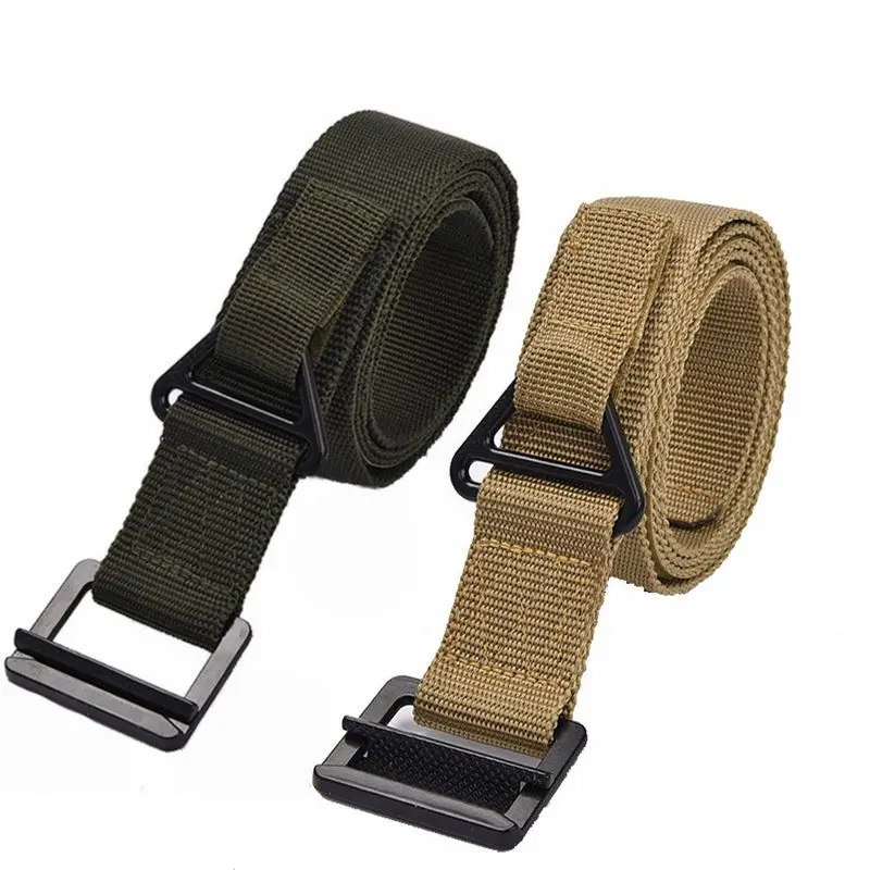 

Men's Outdoor Tactical Belt Buckle Military Belt Sports Nylon Casual Belt Mountain Climbing Belt Support Waist Hunting Training