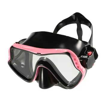 

Anti-fog UV400 Protection Single Window Diving Mask Snorkeling Mask Scuba Swimming Mask Goggle Tempered Glass Lens