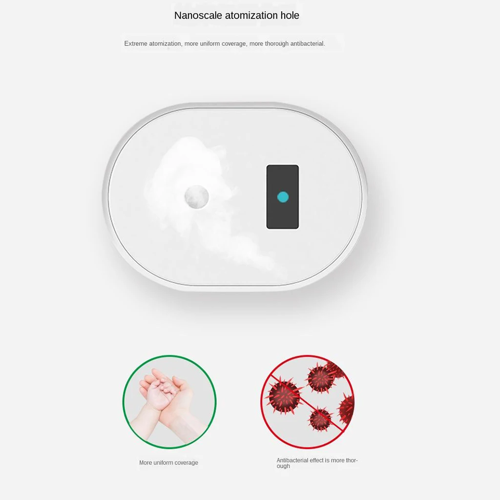 100ml Automatic Alcohol Disinfection Sprayer Portable IR Induction Hand Sanitizer Dispenser Intelligent Induction Sprayer Home