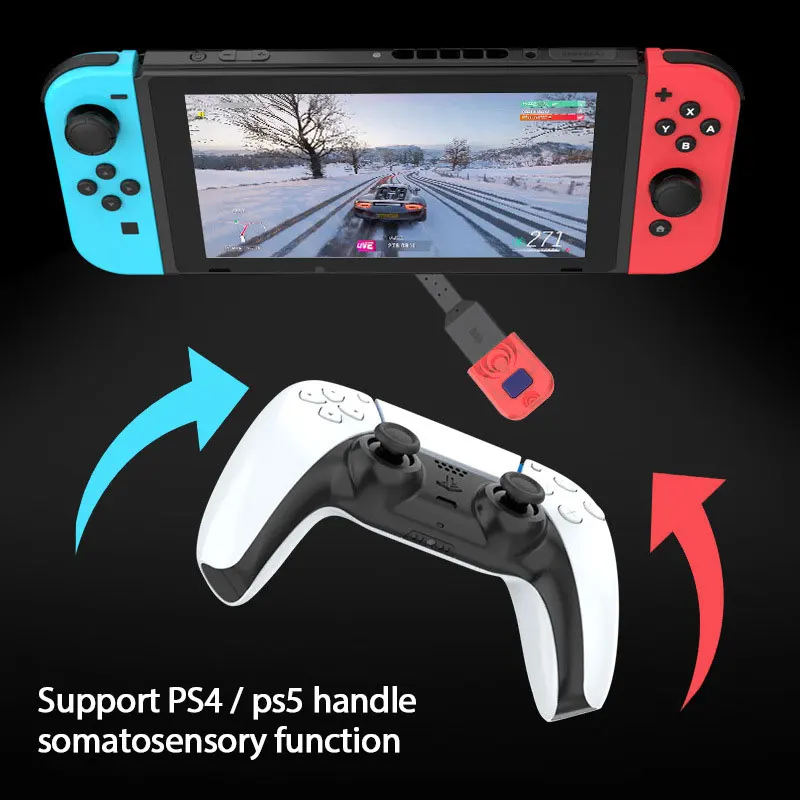 8BitDo USB Wireless BT Receiver For NS Gamepad PS5 Grip Aolion No Lag Adapter Compatible With PC Switch Lite TV Box Android | Электроника