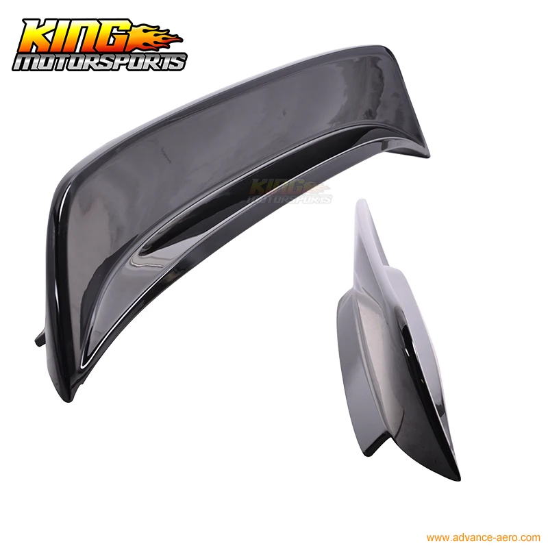 Глянцевый черный спойлер на крышу подходит для Honda Civic 3Dr EG Hatchback BYS Highkick ABS|roof spoiler|eg