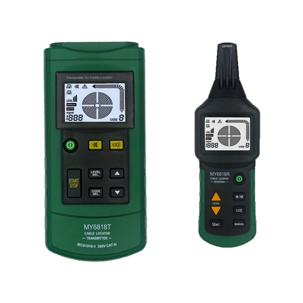 

MY6818 Handheld Professional Cable Tester Tracker Finder AC/DC 12-400V Wire Short Circuit Breaker Fault Detector