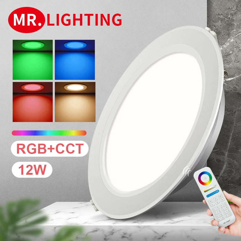 Miboxer светодиодный светильник 12 Вт RGB CCT FUT066 круглый AC 100 240 В яркость Регулируемый