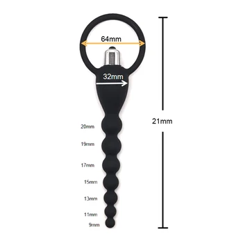 Long Anal Bead Vibrator Butt Plug Prostate Massager Sex Toys for Women Men Masturbation Dildo Vibrator Clitoris Stimulator 6