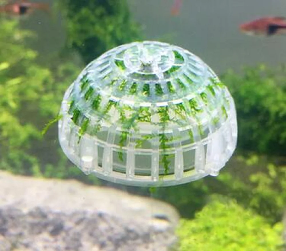 Mineral Nature Water Live Plant Plastic Float Moss Ball Cultivation Aquarium Fish Tank Crystal Shrimp Ornament Landscape Decor | Дом и сад