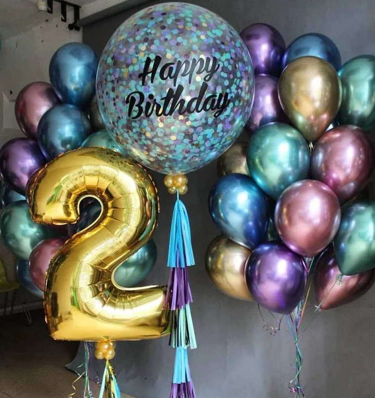 

15pcs 12inch Metal Chrome Latex Balloons Wedding Xmas Birthday Party Metallic Air Balls Globos Baby Shower Decoration Balloons