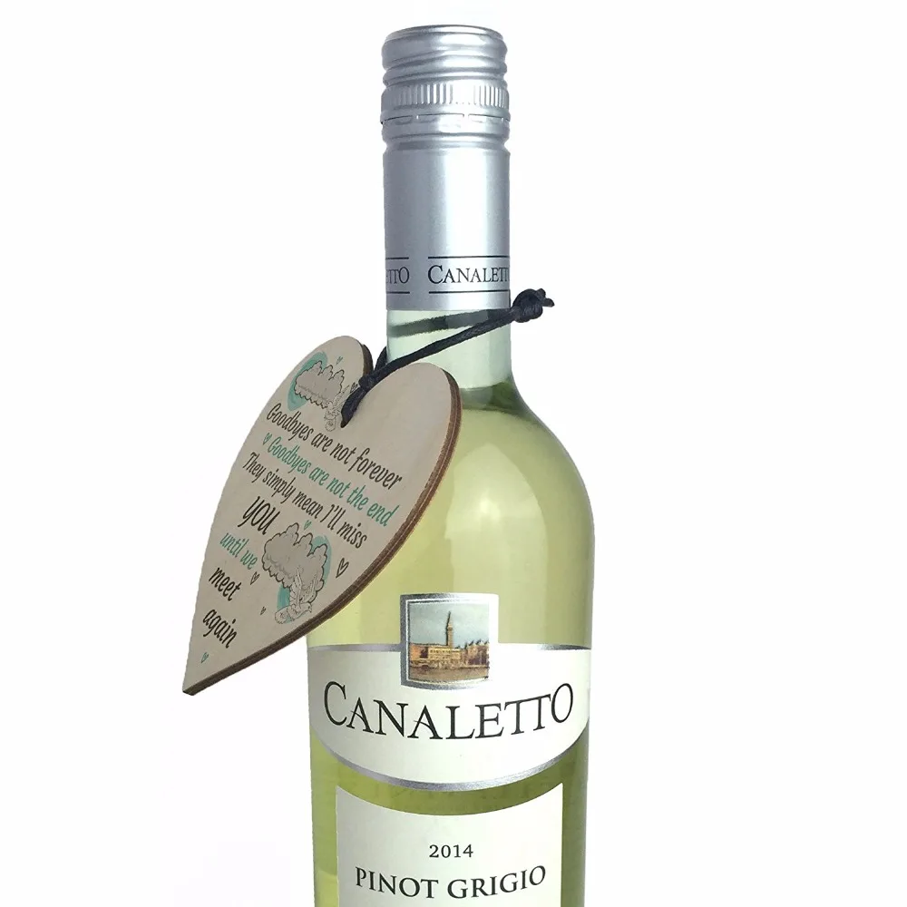 3-Meijiafei-Goodbyes-Are-Not-Forever-Wooden-Hanging-Memorial-Berevement-Heart-Plaque-Heaven-Sign-Sign