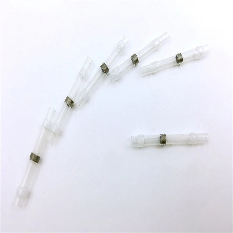 

50Pcs 4 Sizes Solder Sleeve Heat Shrink Butt Wire Splice Connector Waterproof Tools Kit with Box B99