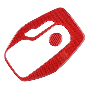 

1Set Car Gear Shift Panel Cover Trim Fit for Chevrolet Camaro 2016 2017 2018 2019 2020 Red Carbon Fiber LHD