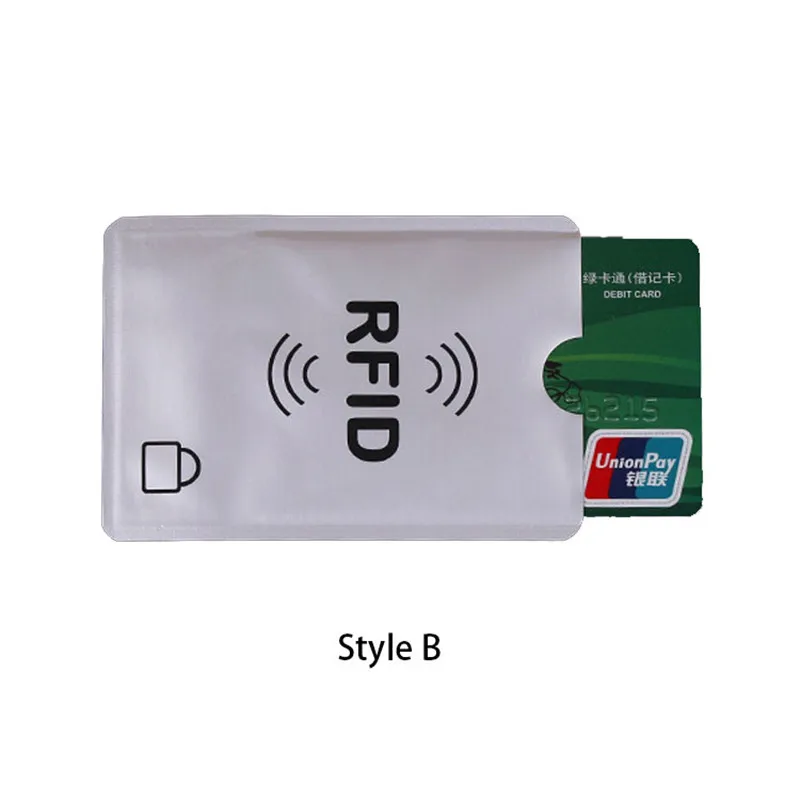 Rfid защита металлическая Кредитная Держатель для карт Для мужчин женщин Бизнес ID