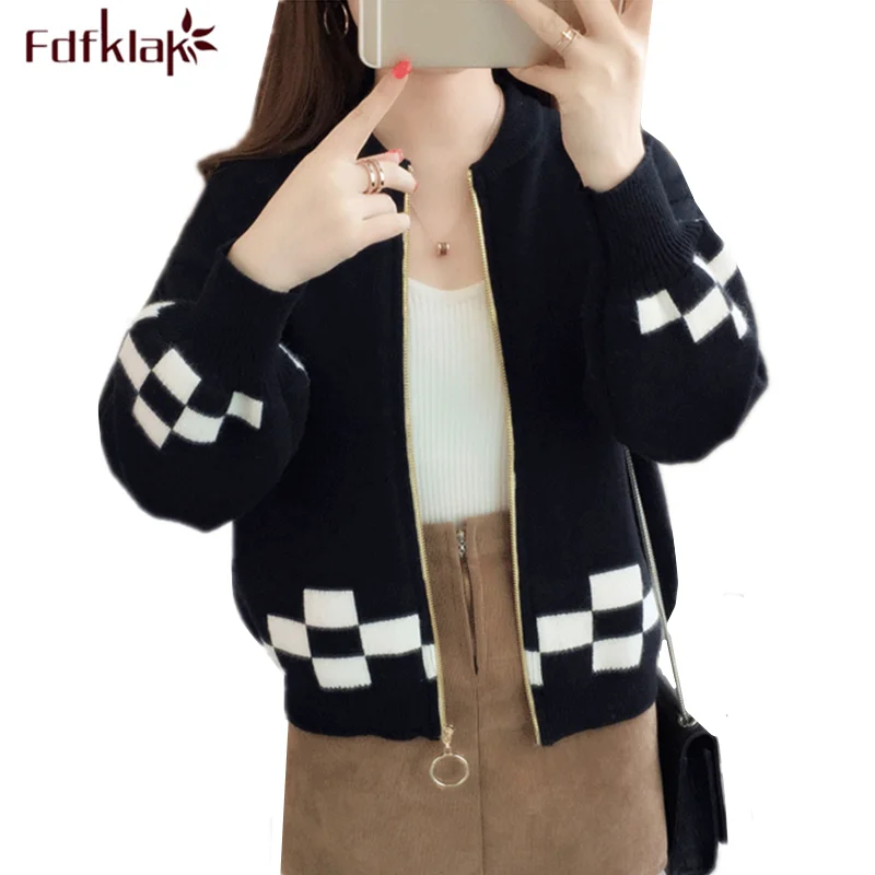 Fdfklak Pull femme, женский свитер, осенне-зимние свитера, женская вязаная верхняя одежда, топ, женский кардиган в стиле пэчворк, свитер, Джерси, mujer