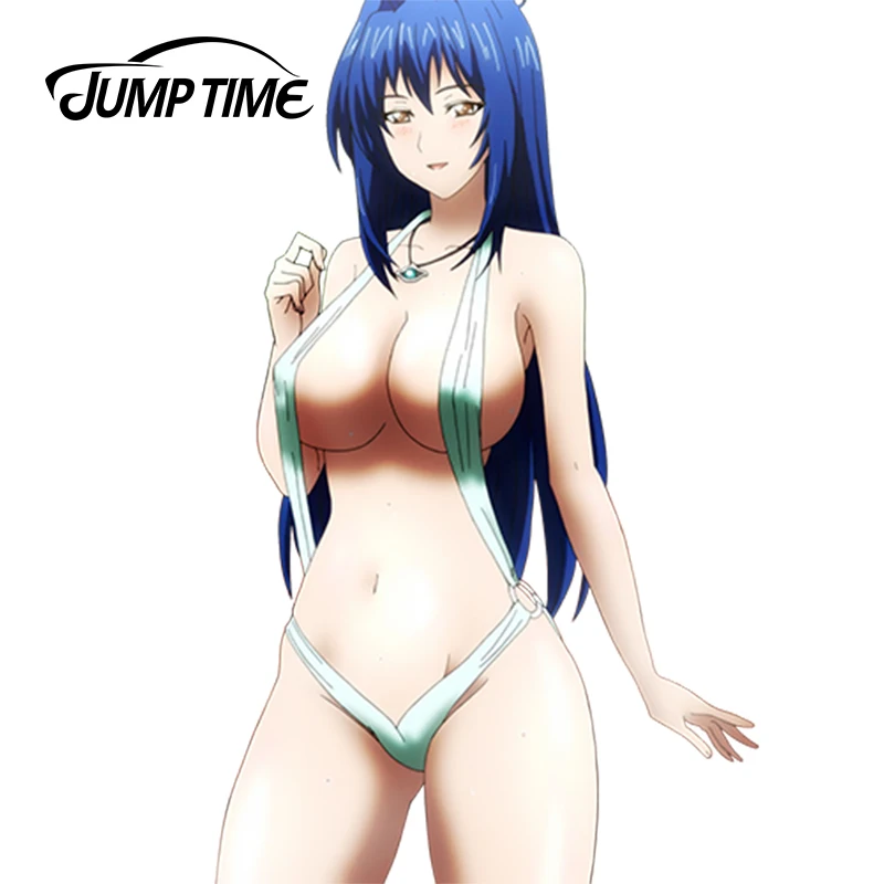 

JumpTime 13cm x 8cm Sexy Bikini Girl Maken-Ki! Nijou Aki Render Decal Vinyl Car Stickers Window Bumper Trunk Decor