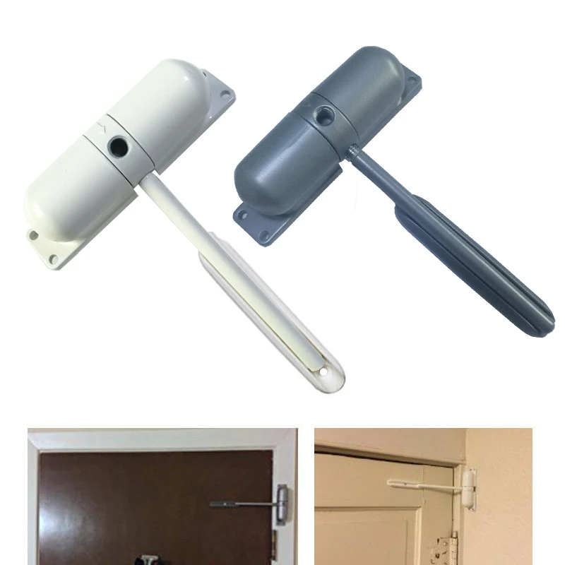 

Durable 20-70KG Zinc Alloy Spring Door Closer Automatic Mounted Door Stops Adjustable Surface Door Closer