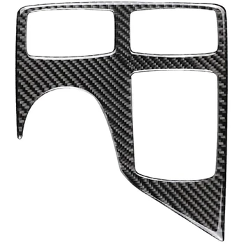 

Carbon Center Console Decorative Cover, Dashboard Water Glass Holder Frame for Mercedes Benz Gle GLS GL Ml 2015-2018