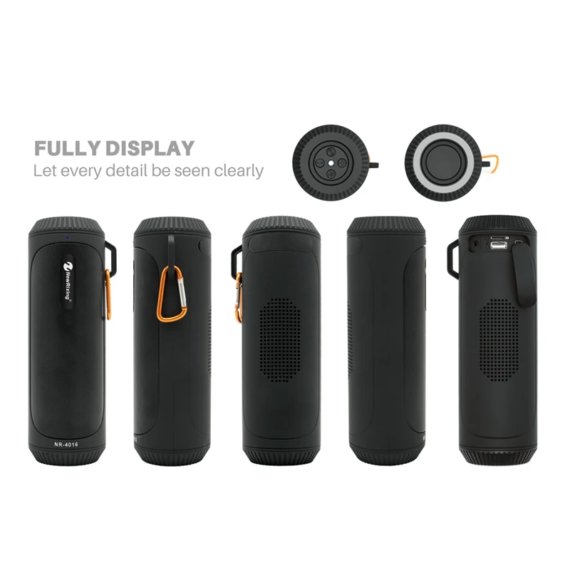Newrixing Nr-4016 Bluetooth динамик водонепроницаемый портативный открытый беспроводной мини Колонка коробка динамик черный пластик