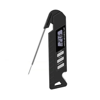 

Instant Read Waterproof Foldable Kitchen Food Cooking BBQ Grill Measure Tool Digital Meat Thermometer Probe