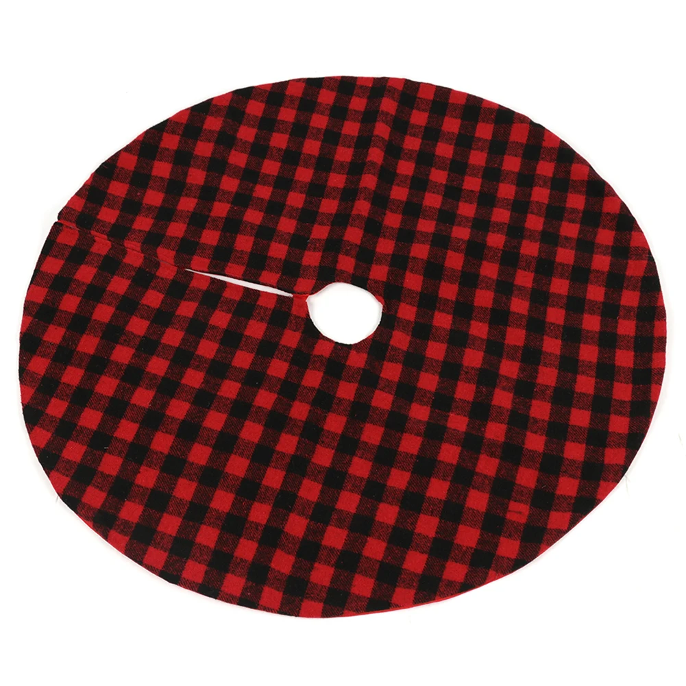 

54inch Christmas Tree Skirt Plaid Xmas Decoration New Year Decorations Home Decoration Christmas Tree Decorative
