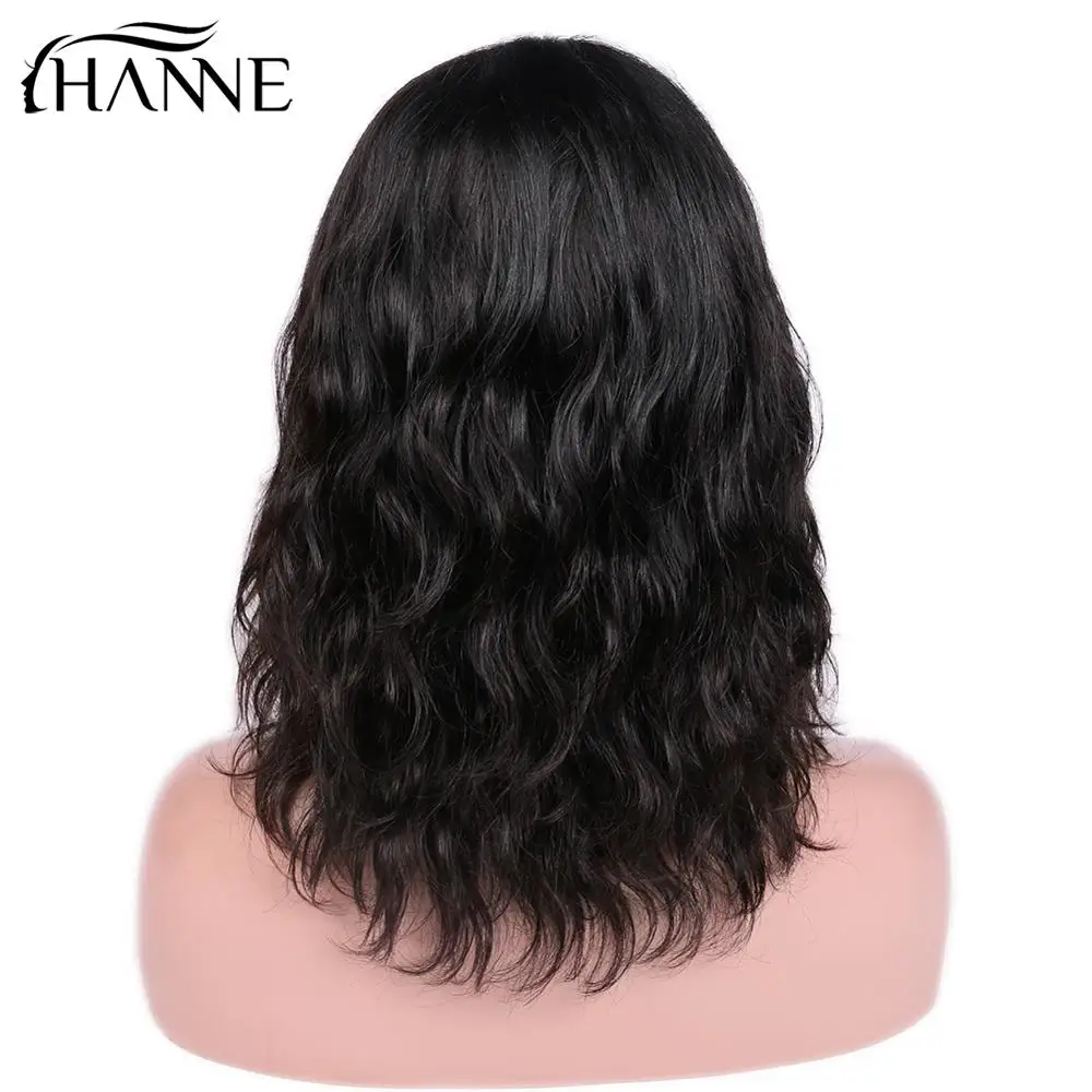 Sale Wigs Short Lace-Part Human-Hair Pre-Plucked HANNE Bleached Natural Women Brazilian  32911920655